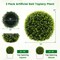 Costway 2 PCS 18"/20" Artificial Cedar Topiary Balls Sun-protective Round Greenery Bushes
